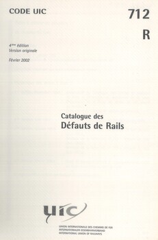 Catalogue des Défauts de Rails